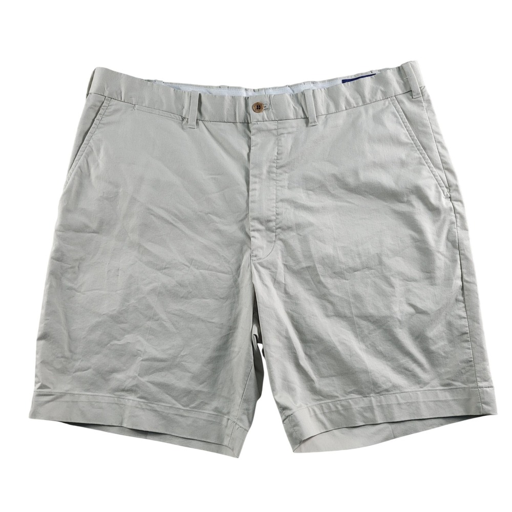 Polo Golf Ralph Lauren Shorts Mens 38 Tan Classic Fit Chino Crest Logo Excellent - Picture 12 of 13